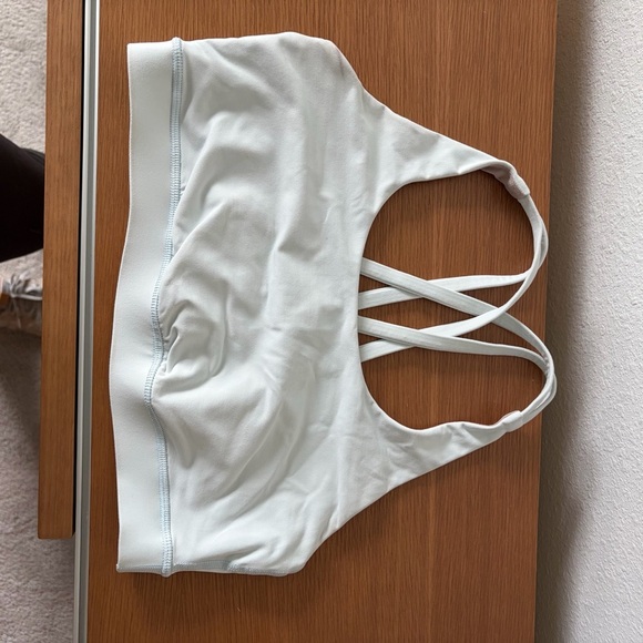 Womens Lululemon Athletica White Strappy Sports Bra | Size M - Picture 6 of 6